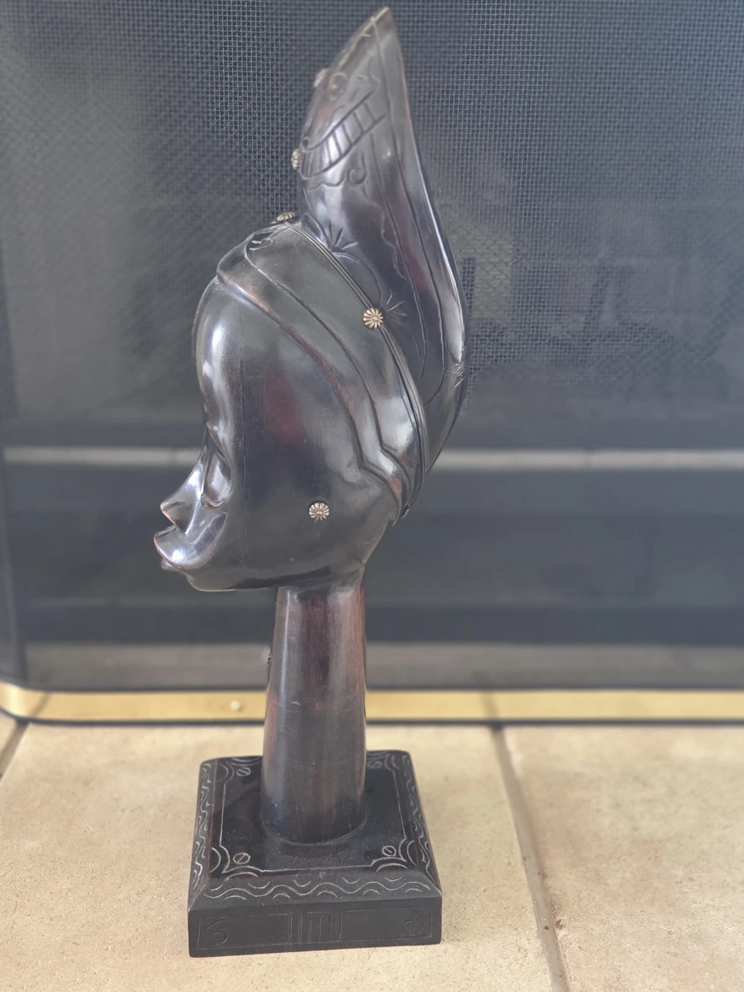 Hand-Carved Wooden Sculpture by J. Percy - photo 2