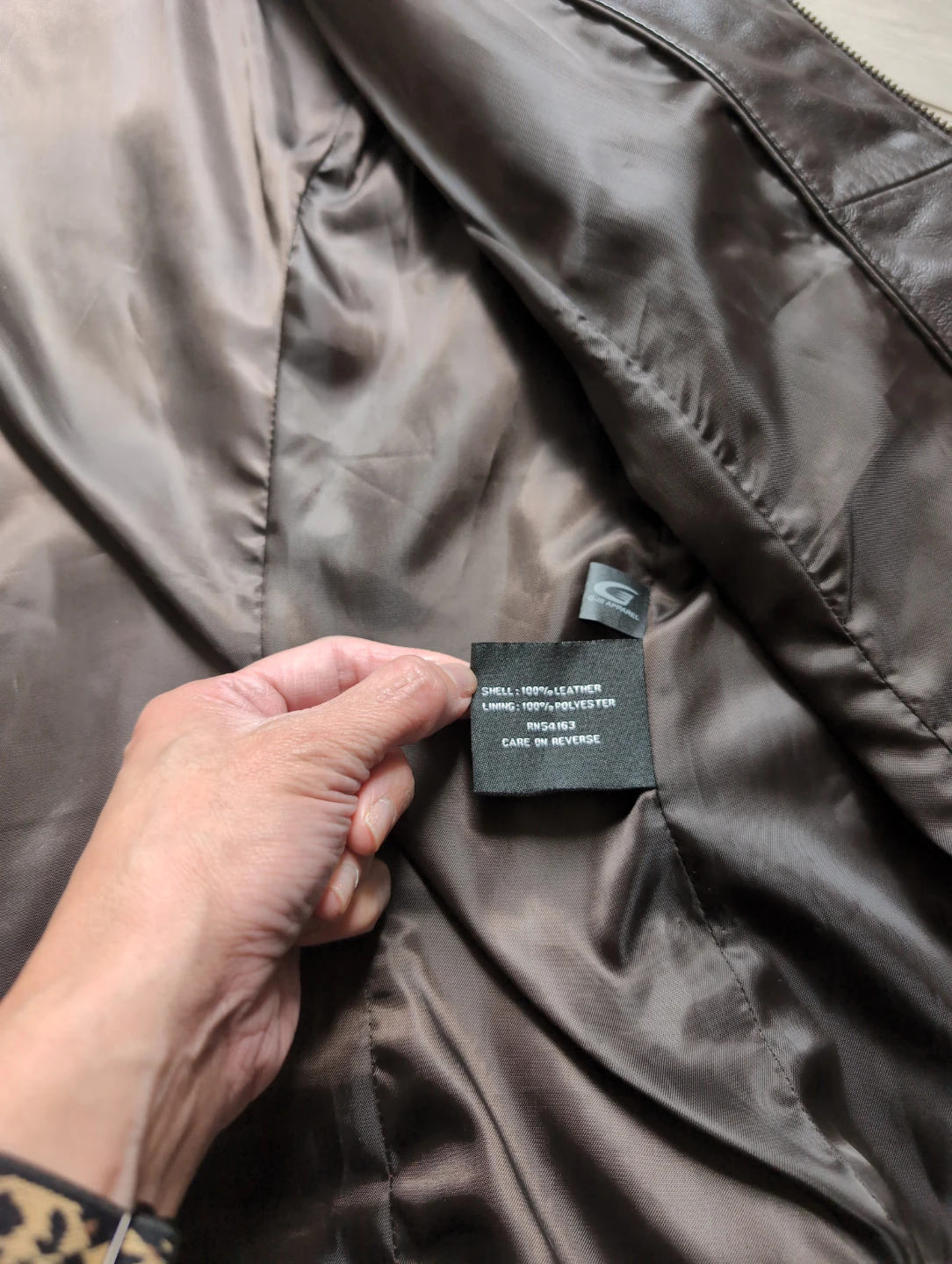Black Rivet Women's Brown Leather Jacket - Size L - photo 4