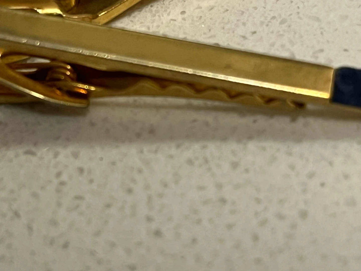 Lot of 6 Gold Tone Tie Clips with Various Designs - photo 3