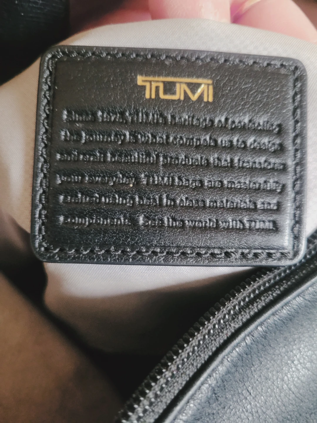 Tumi Black Leather Crossbody Bag - photo 3