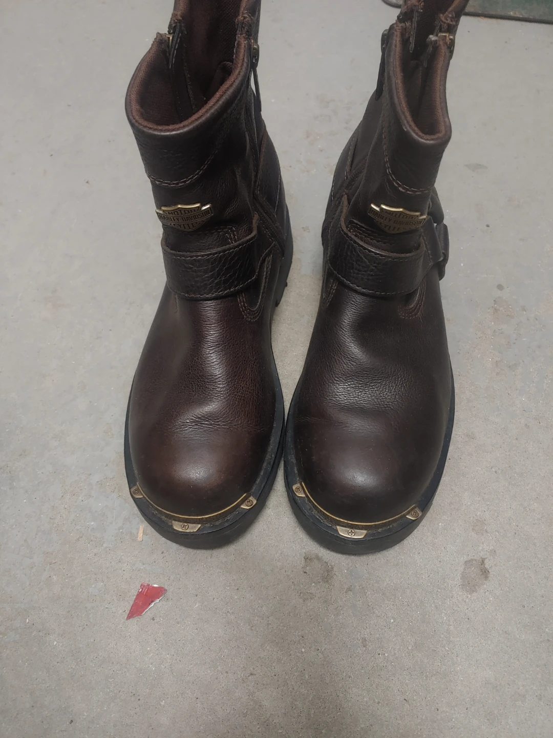 Harley-Davidson Brown Leather Motorcycle Boots