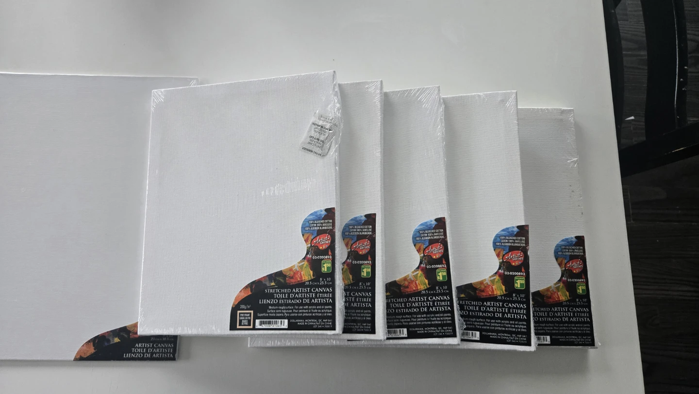 5 x Stretched Artist Canvas 8" x 10" - photo 2