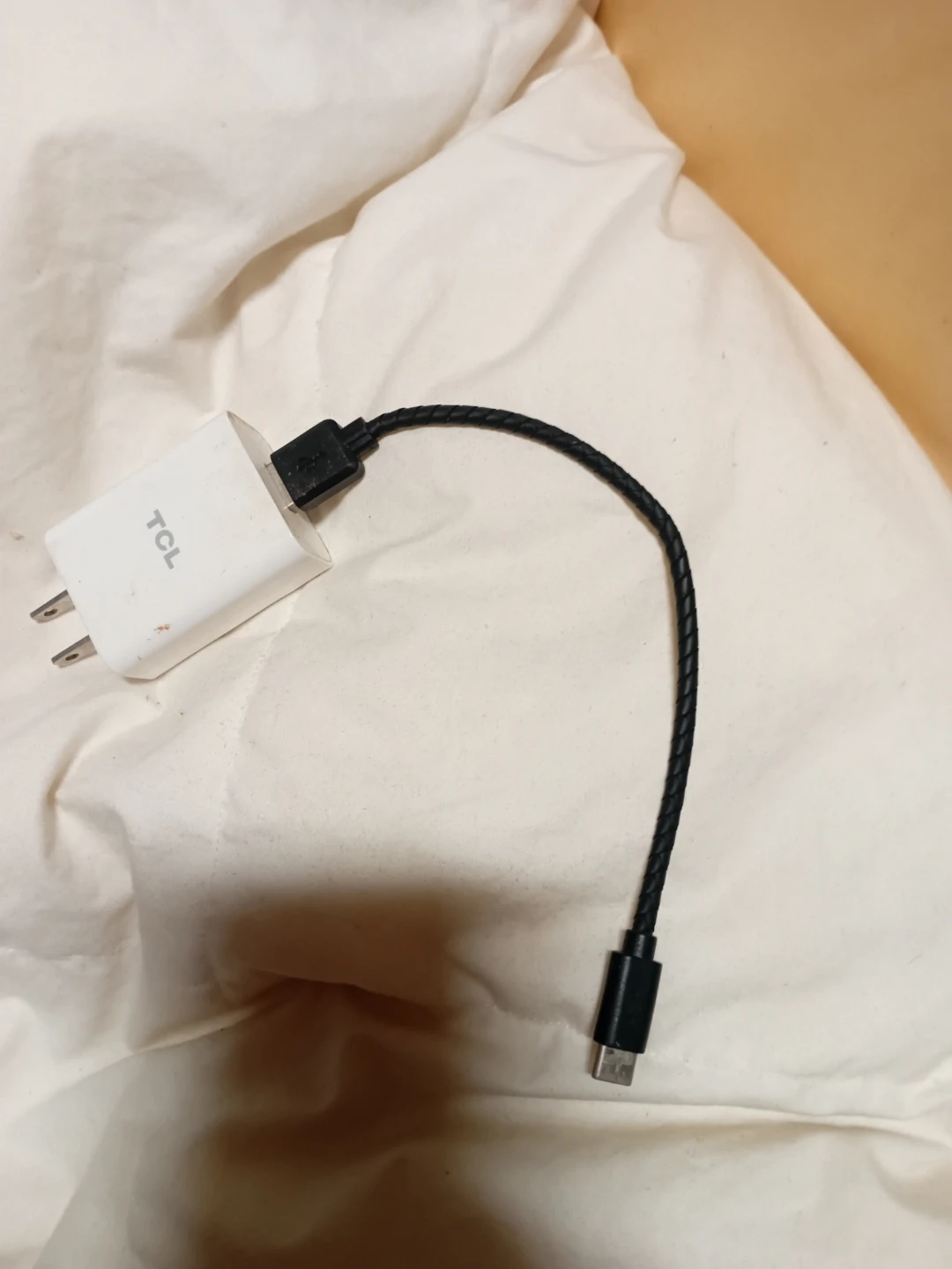 TCL Wall Charger with Braided USB Cable