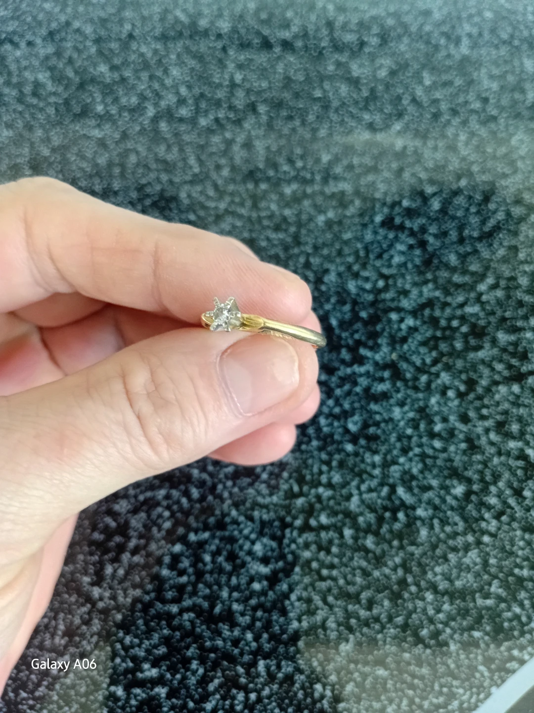Gold Diamond Engagement Ring