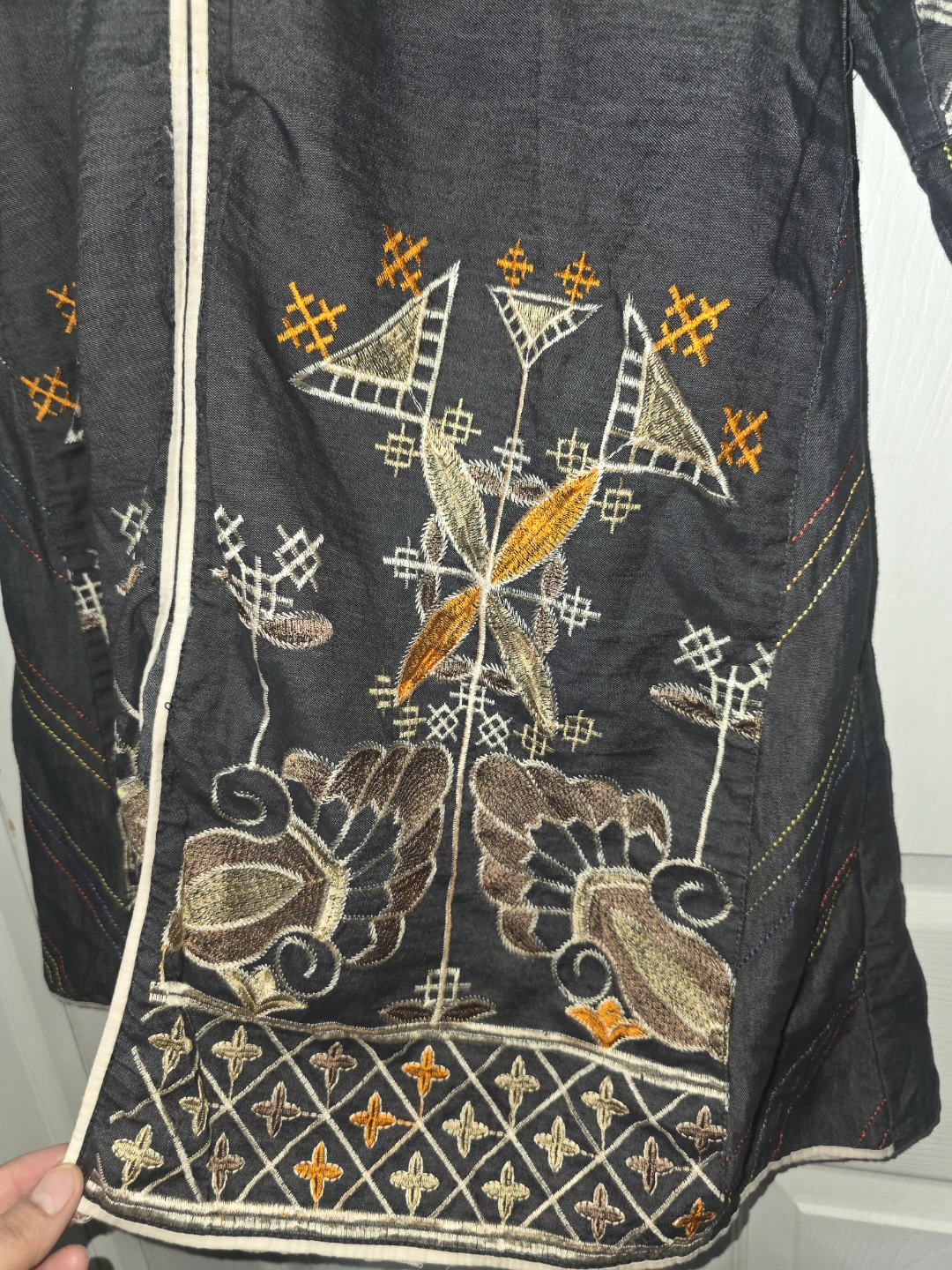 Embroidered denim shirt - photo 4