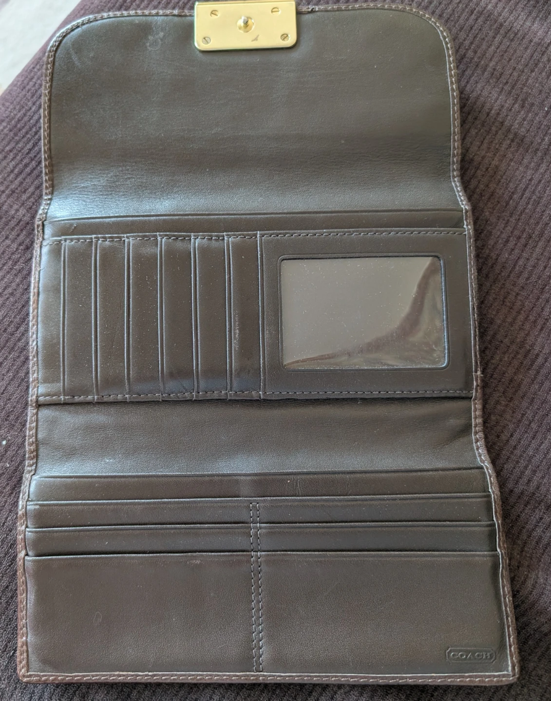 Coach Signature C Monogram Wristlet Wallet - photo 3