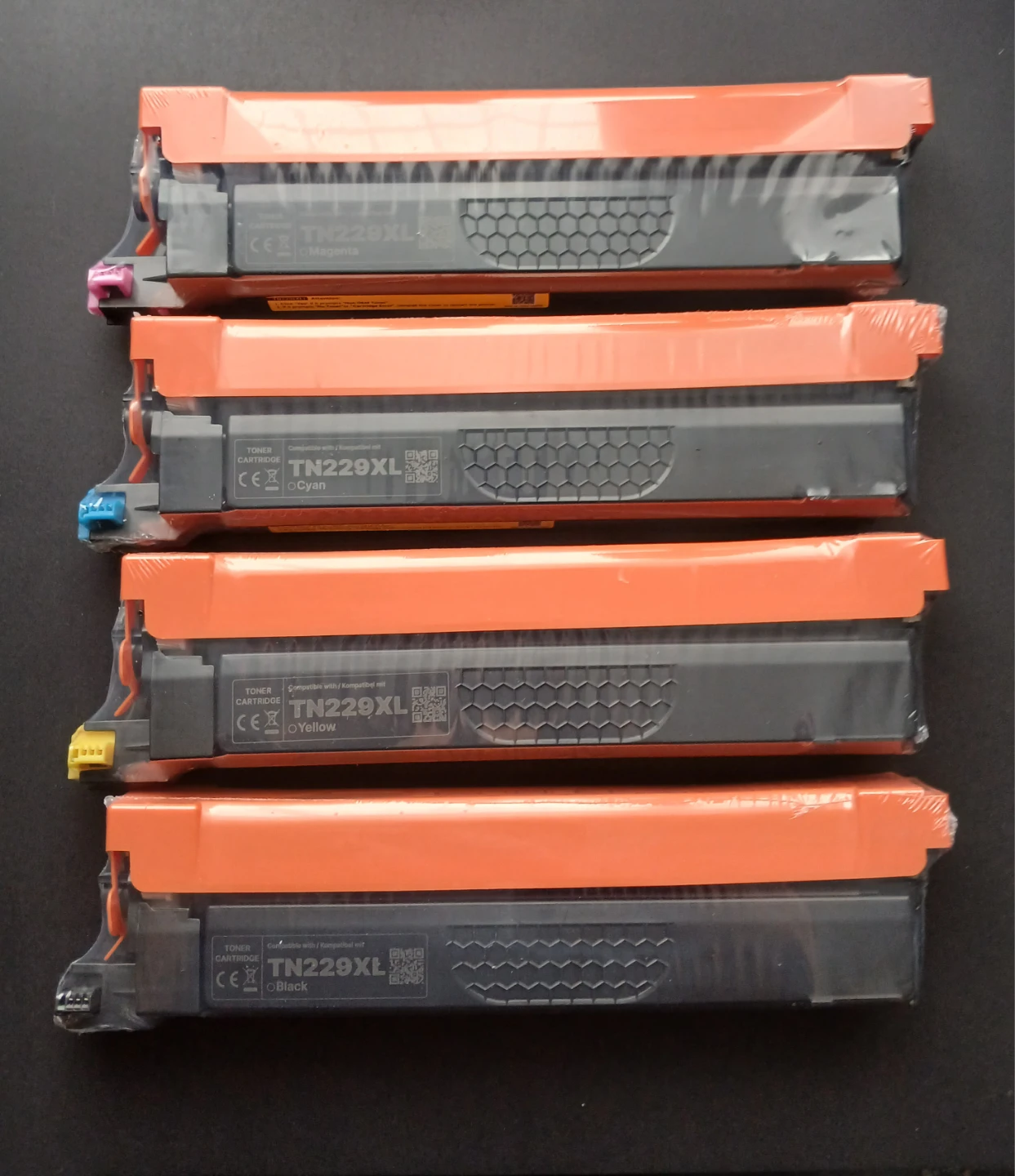EZink TN 229 XL Toner Cartridges (Black, Cyan, Magenta, Yellow)