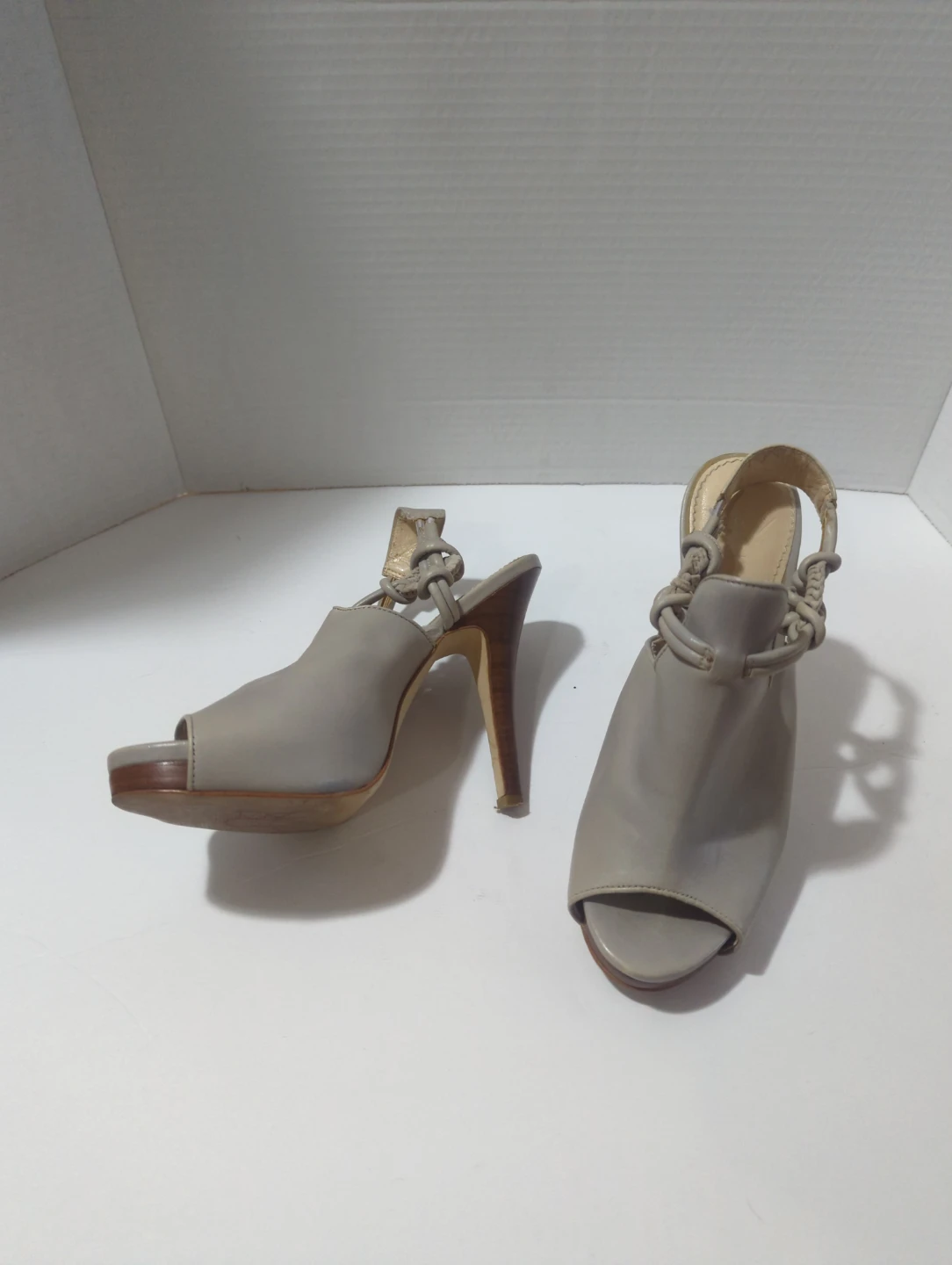 Calvin Klein Women's Grey Heeled Sandals