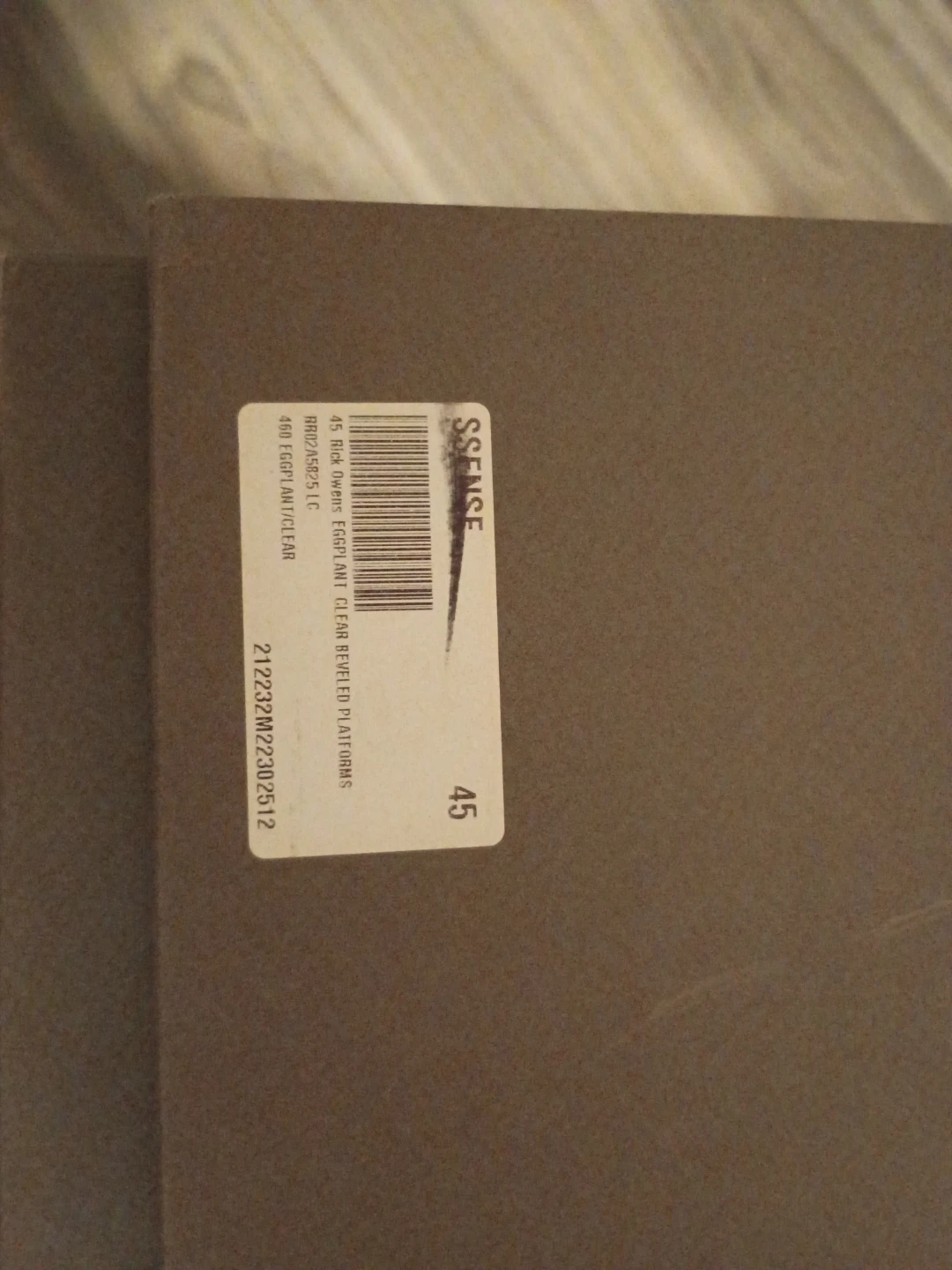 Rick Owens Beveled Platform Boots Eggplant Size 45 - photo 4
