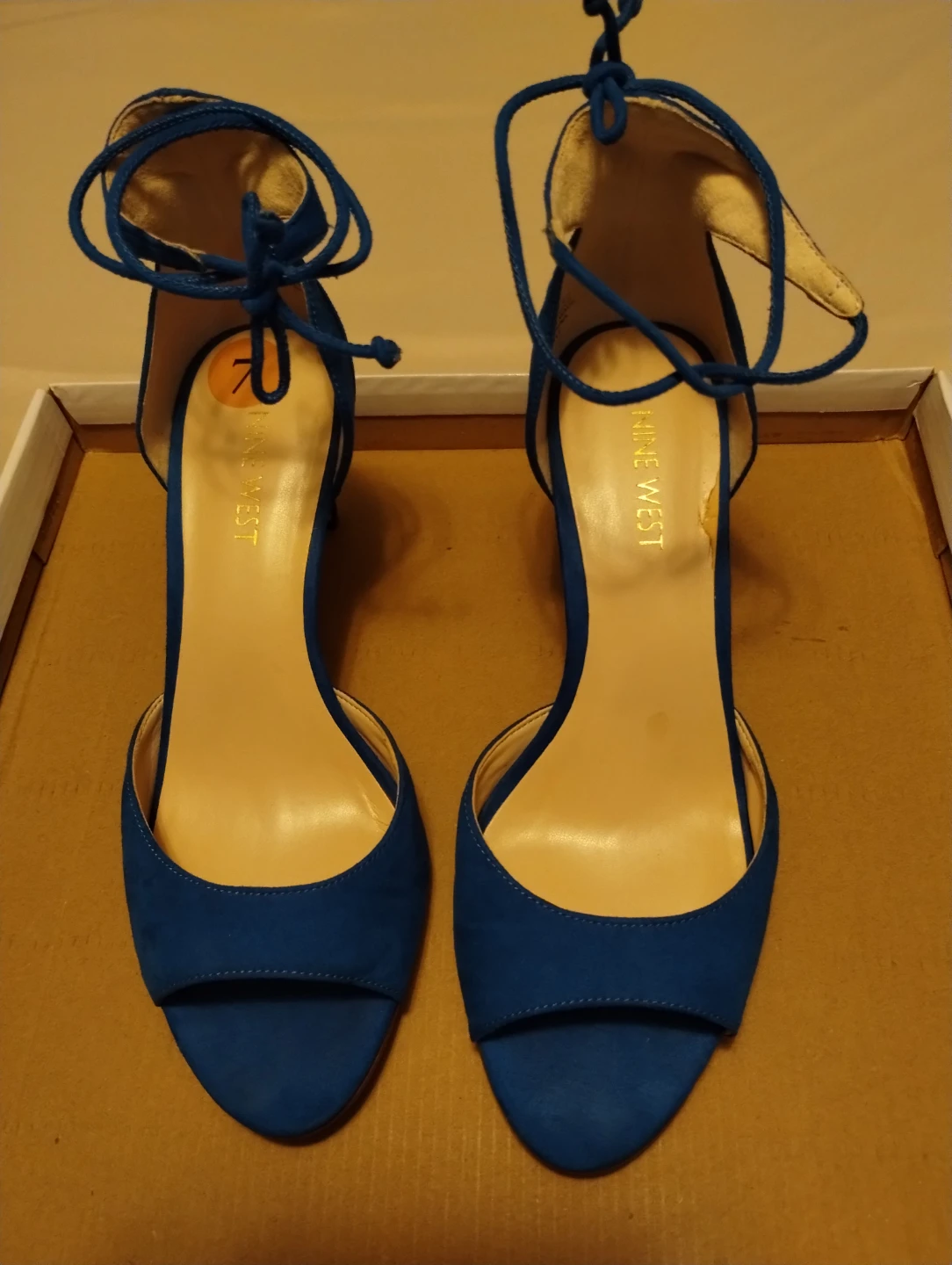 Nine West Blue Suede Lace-Up Heels - photo 4