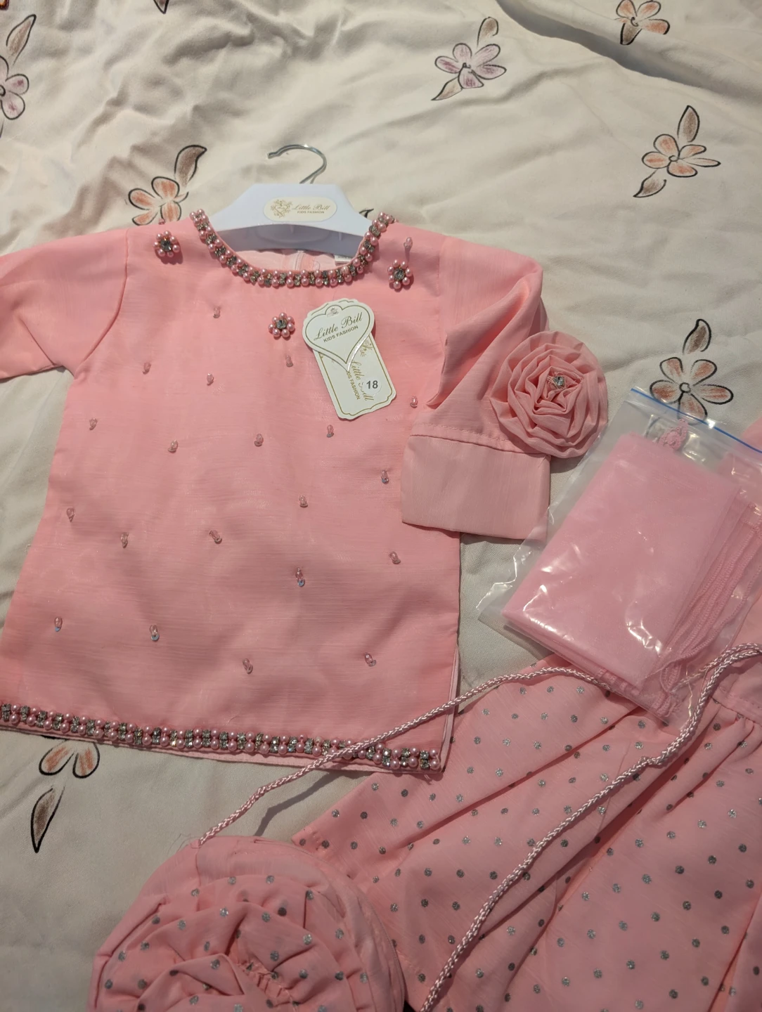 gharara kameez set with purse and dupatta - photo 5