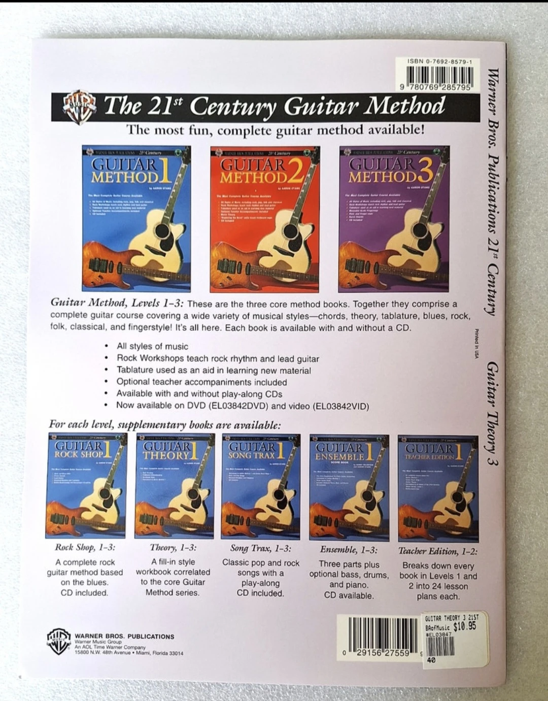 Guitar Theory 3 by Sandy Feldstein & Aaron Stang - Warner Bros. - photo 3