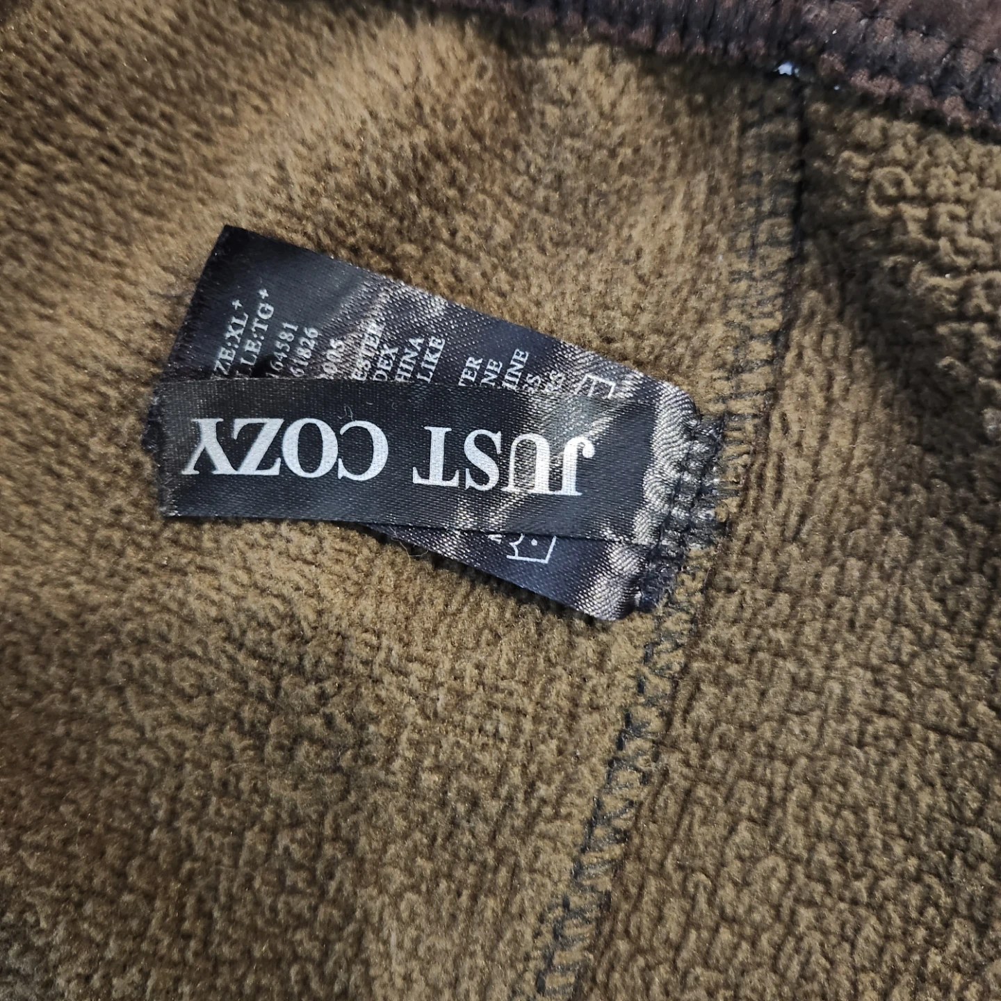 Just Cozy Brown Fleece Lined Pants - Size XL - photo 2