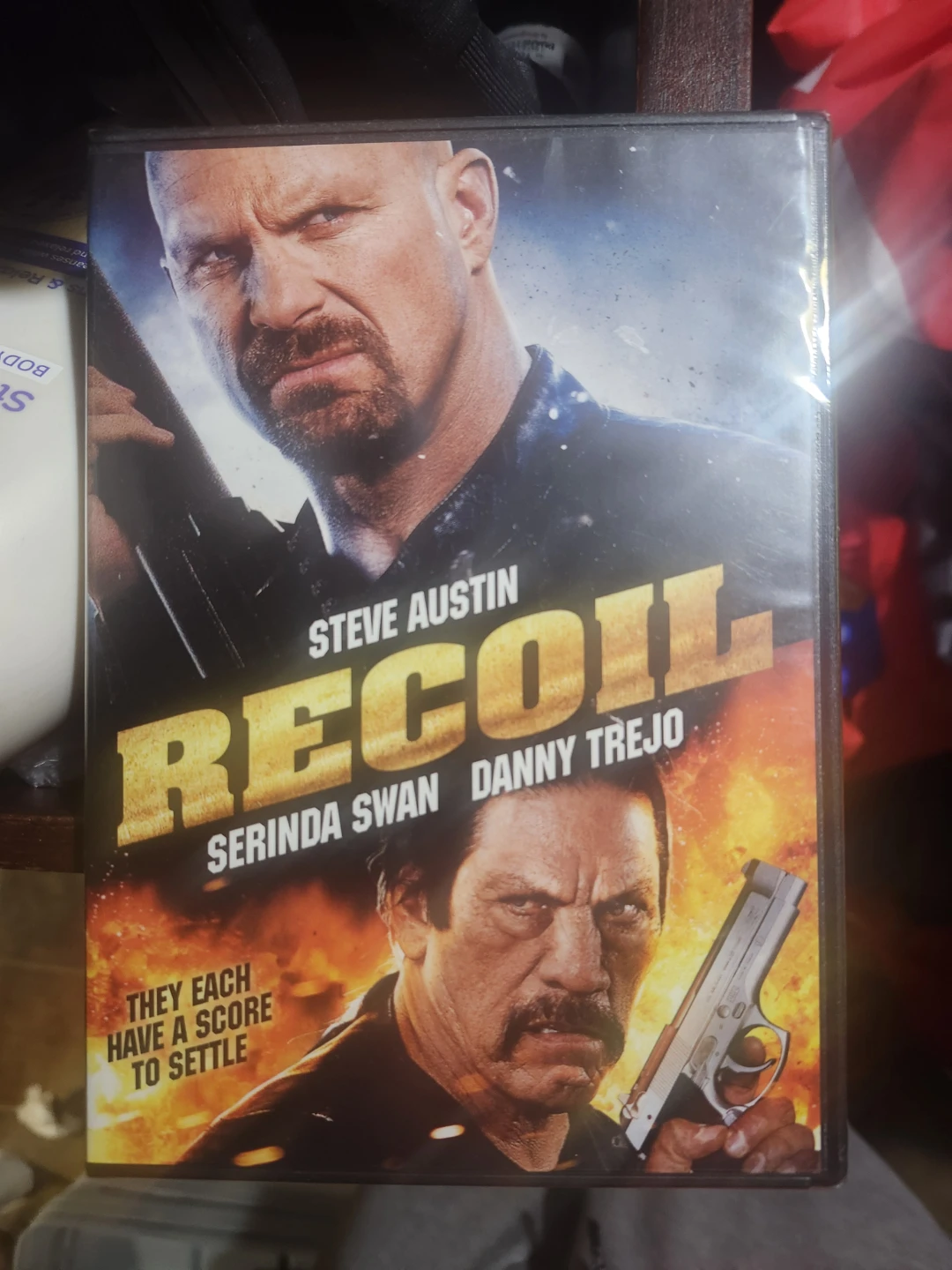 Recoil DVD starring Steve Austin, Serinda Swan, Danny Trejo