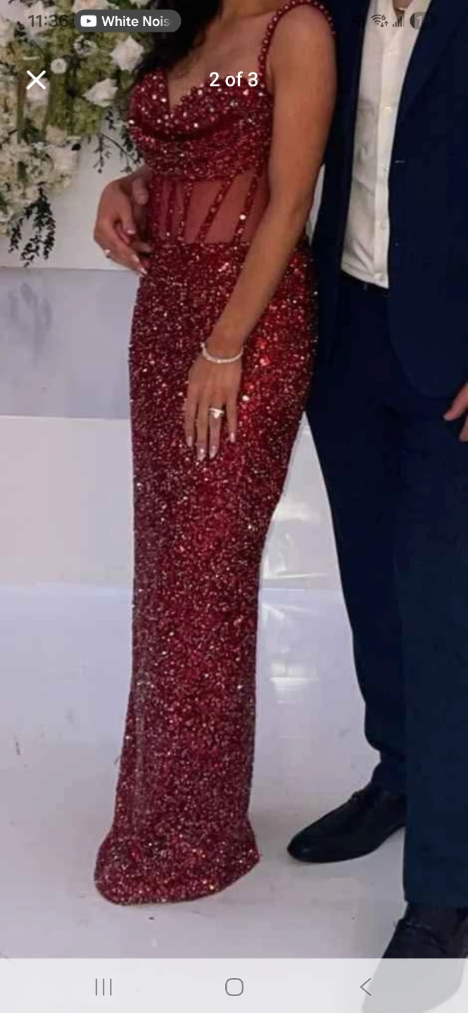 Sequin Embellished Corset Gown - photo 2