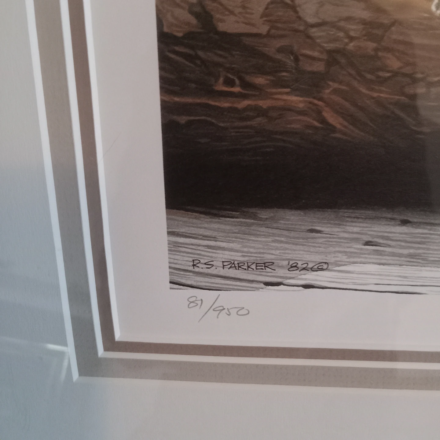 R S Parker Weathered Wood Bluebird Limited Edition Print - photo 2