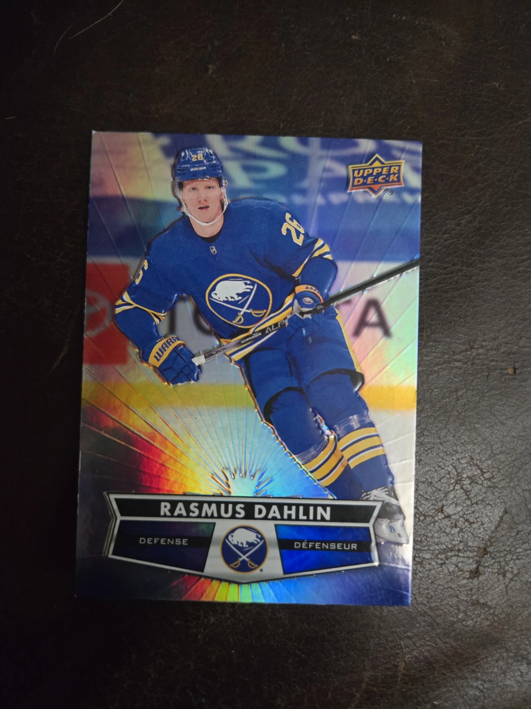 Upper Deck Rasmus Dahlin Hockey Card