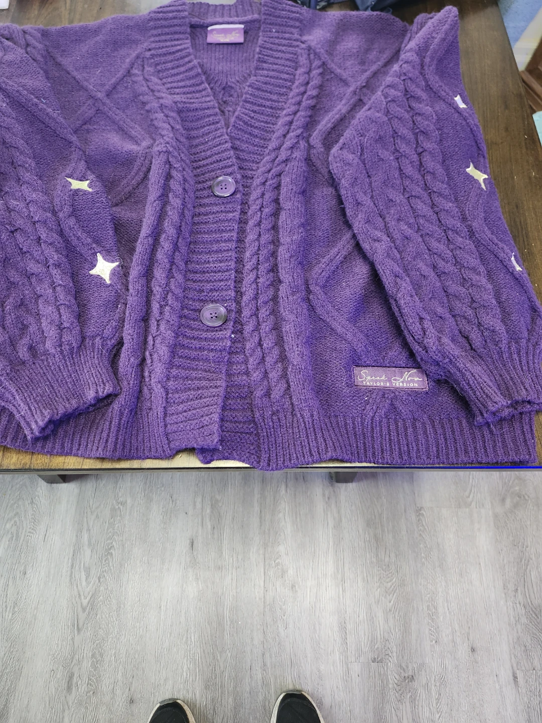 Taylor Swift "Taylor's Version" Purple Star Cardigan