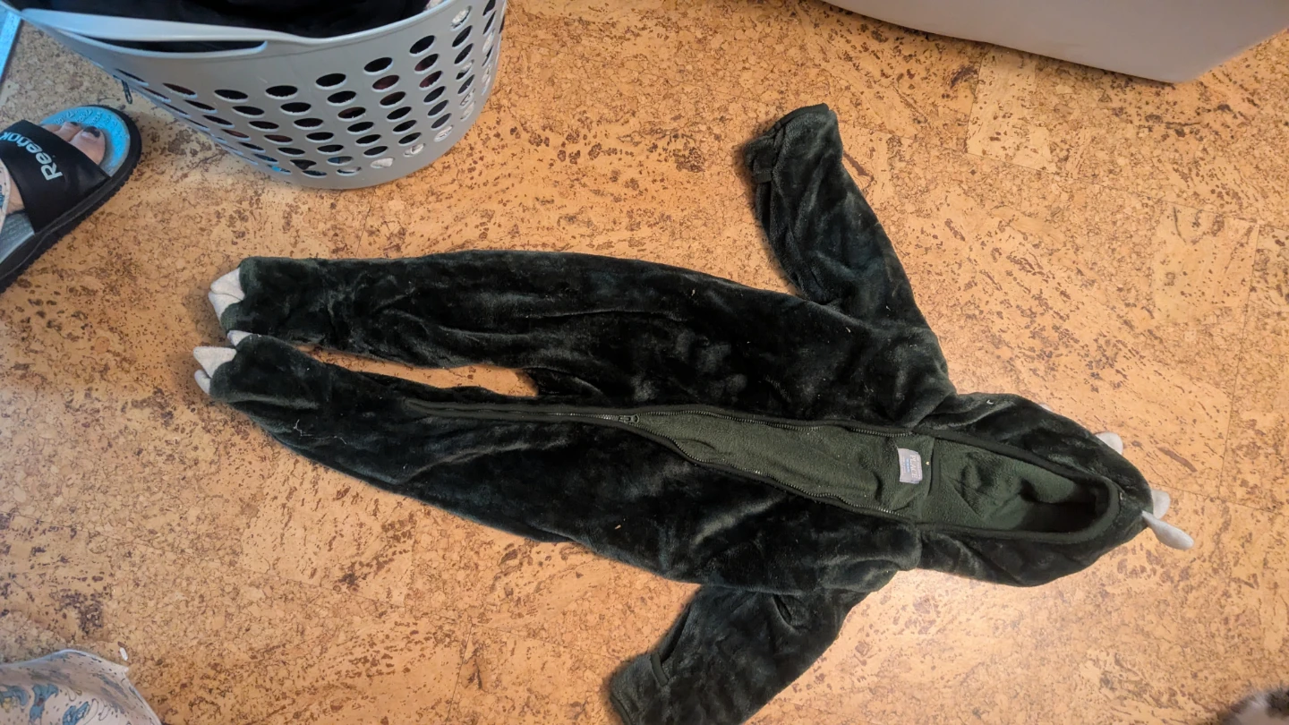 Dark Green Dinosaur Costume Onesie