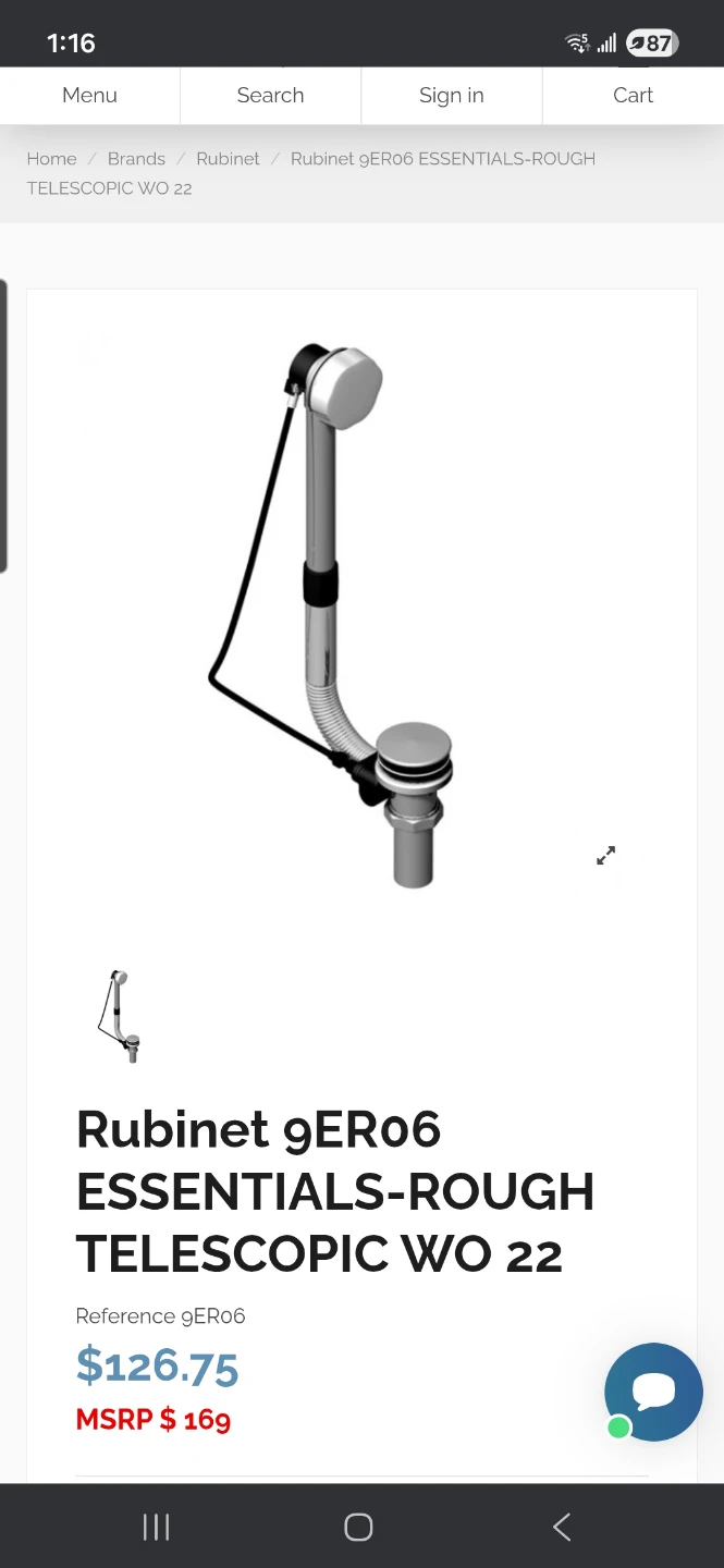 New Bathtub Drain Assembly - photo 3