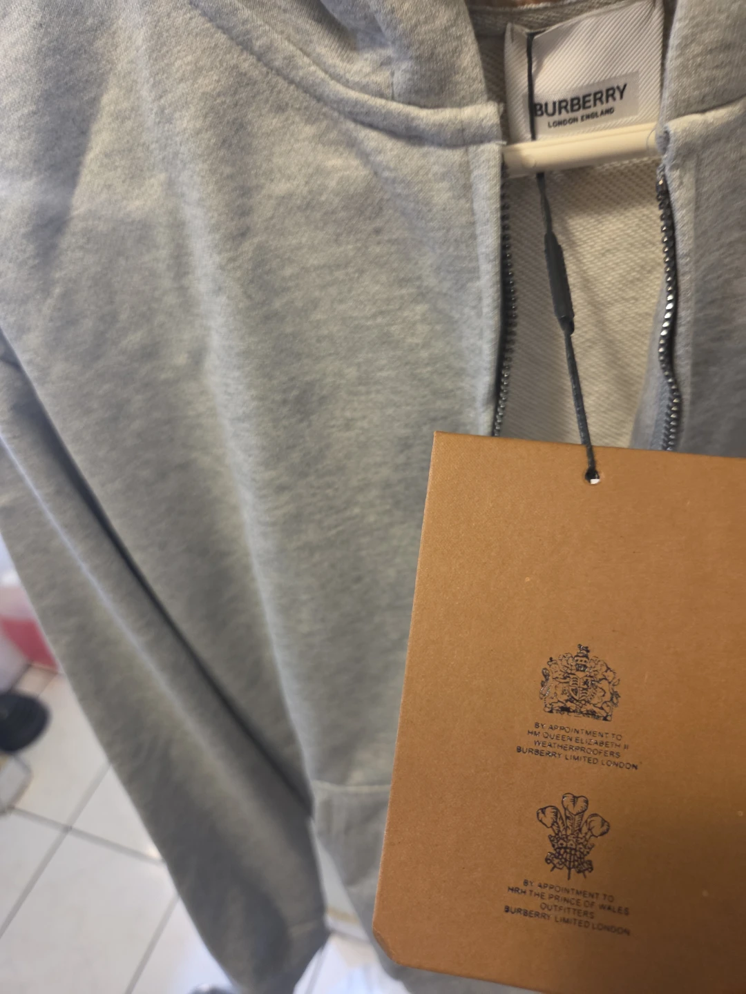 Burberry Zip Up Hoodie Size L - photo 3