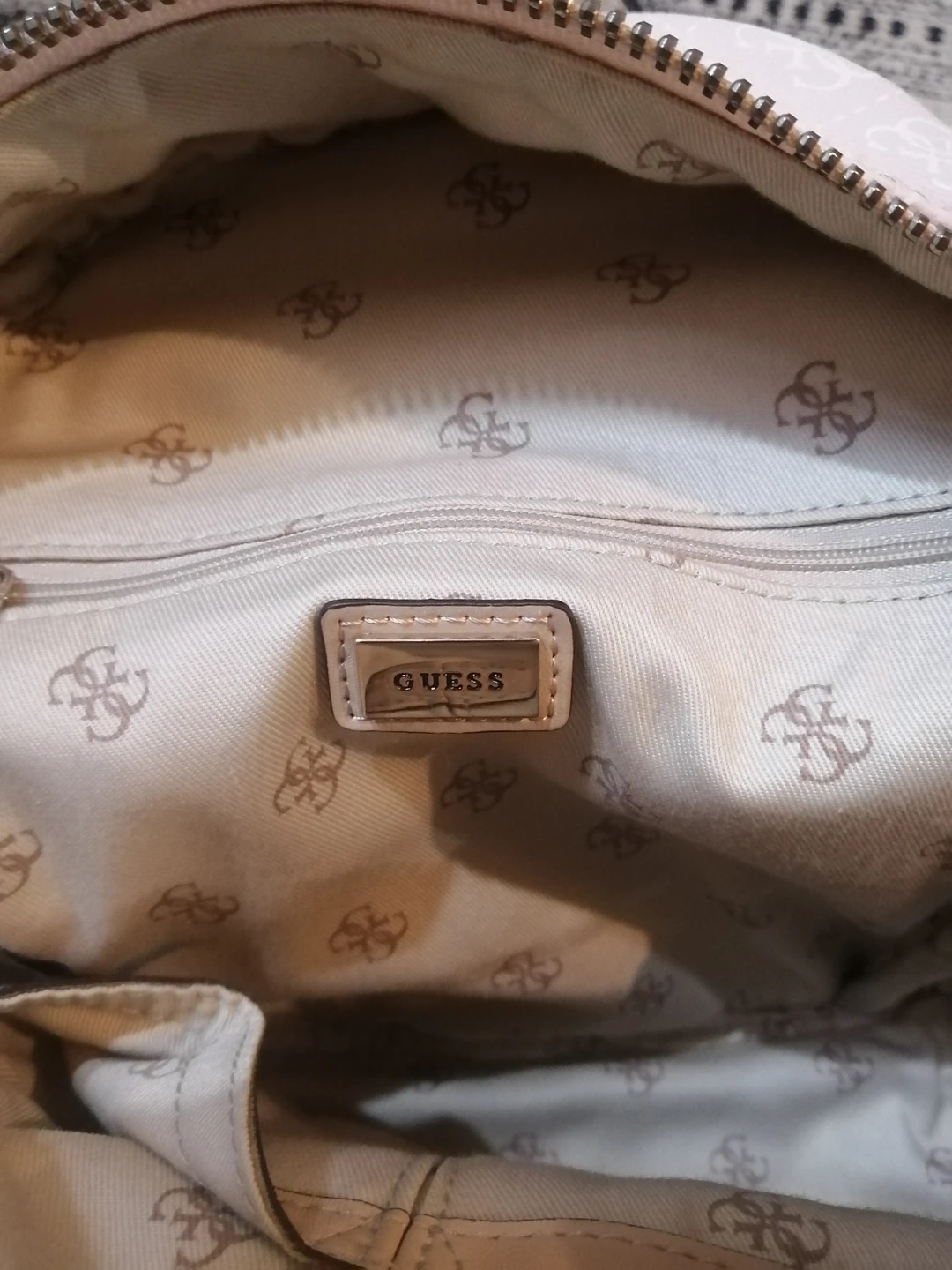 Pink Guess Monogram Backpack - photo 4