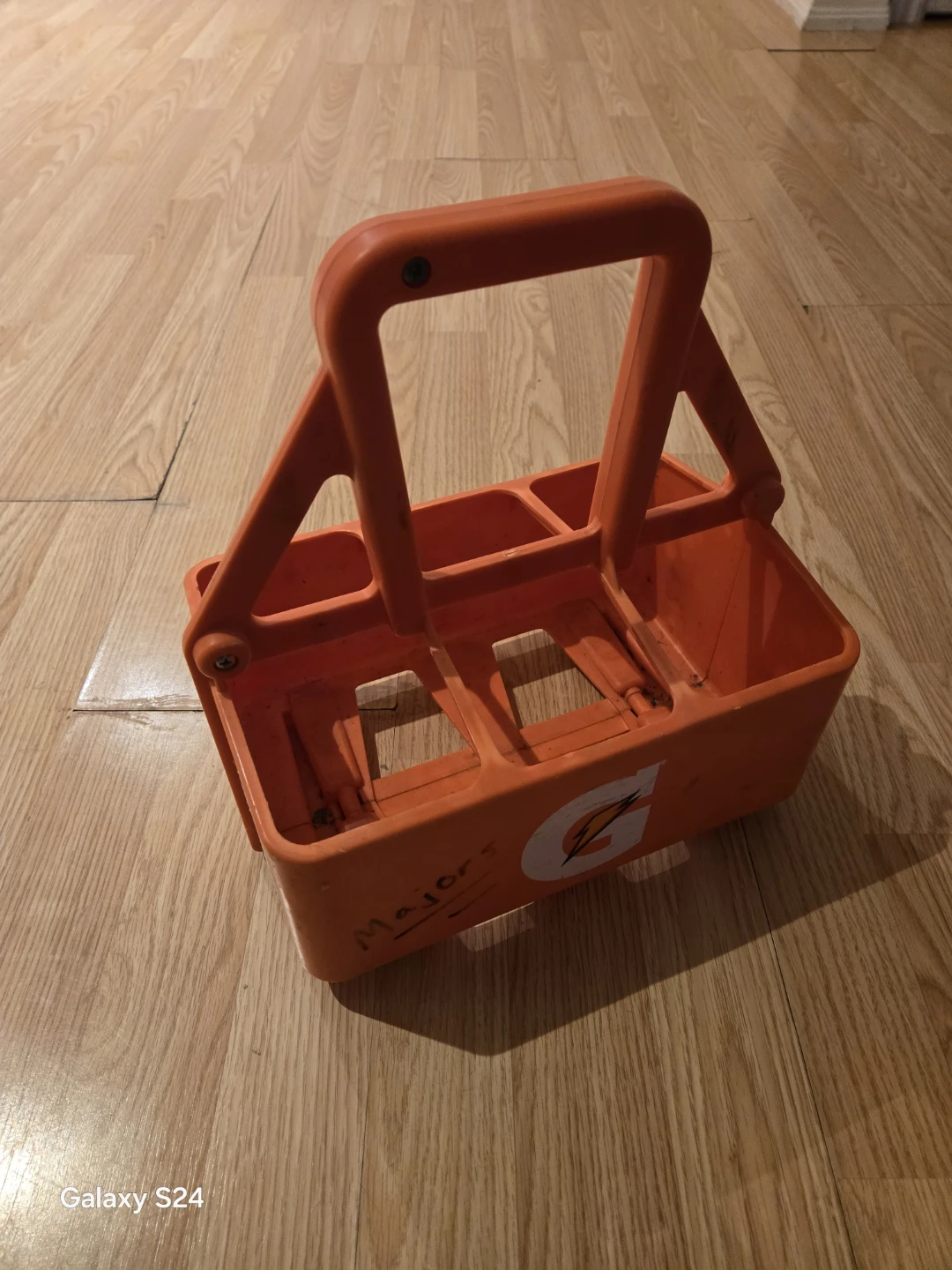 Orange Gatorade Bottle Carrier Caddy