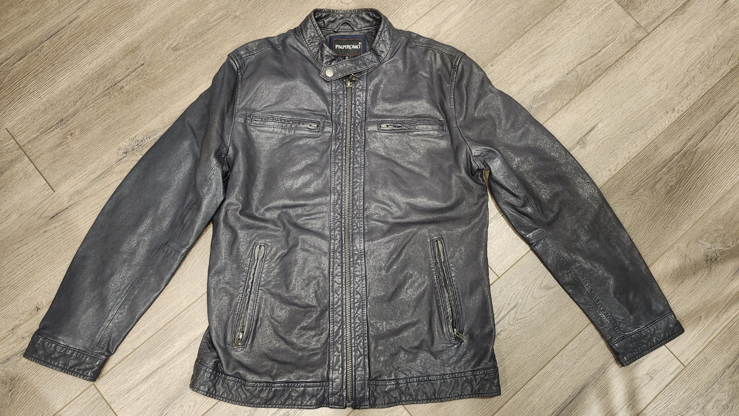 Brand New Leather Oversized Moto Jacket - Size Medium
