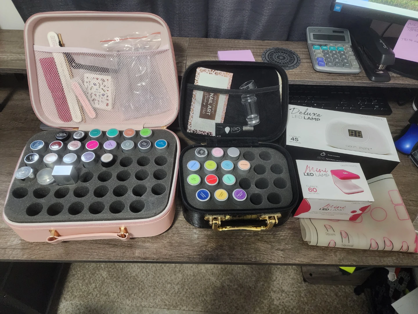 Gelmoment Kit with LED lamps, colors and accessories