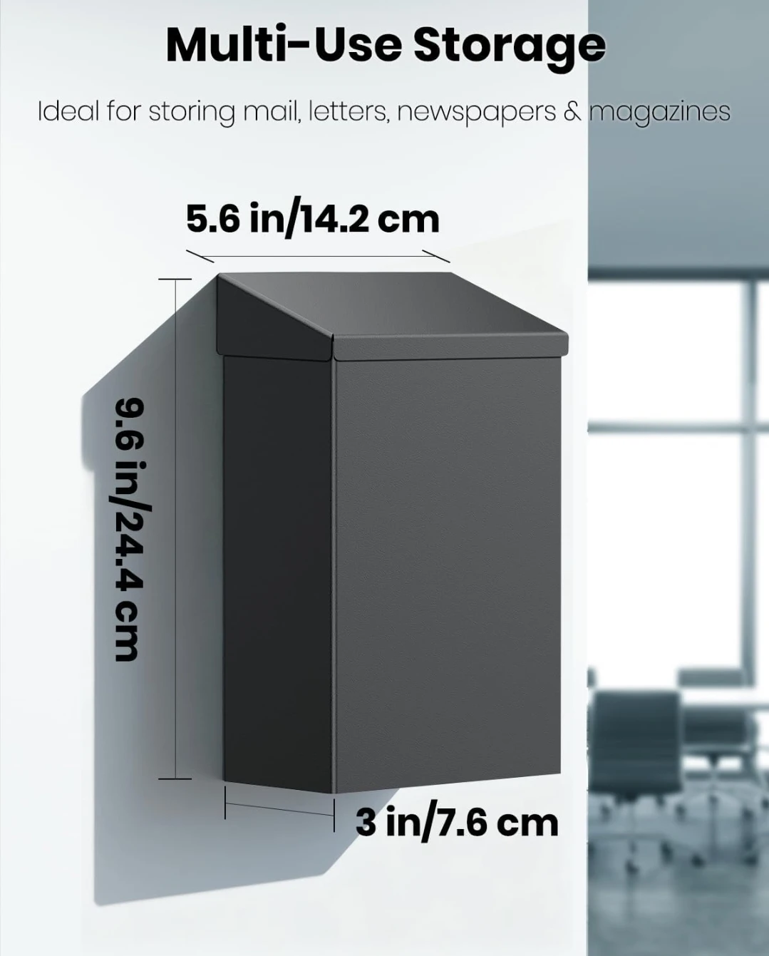 Uniclfe Mailbox - Black Metal - photo 2
