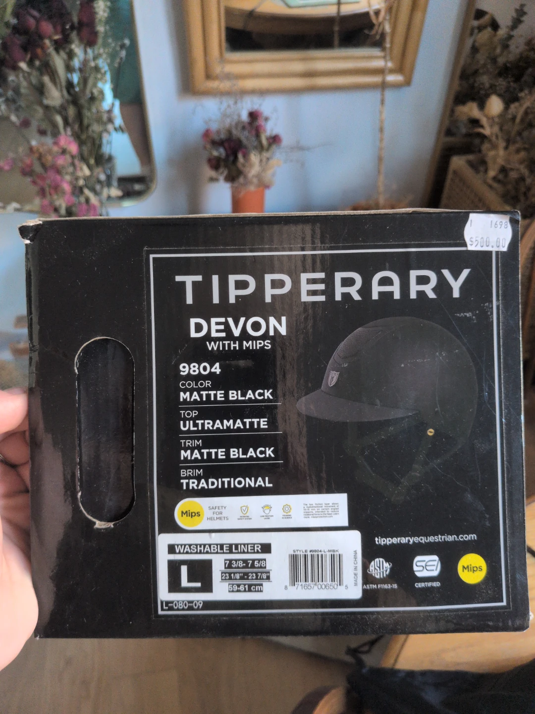 Tipperary Devon Mips Riding Helmet - Matte Black - Size L - photo 2