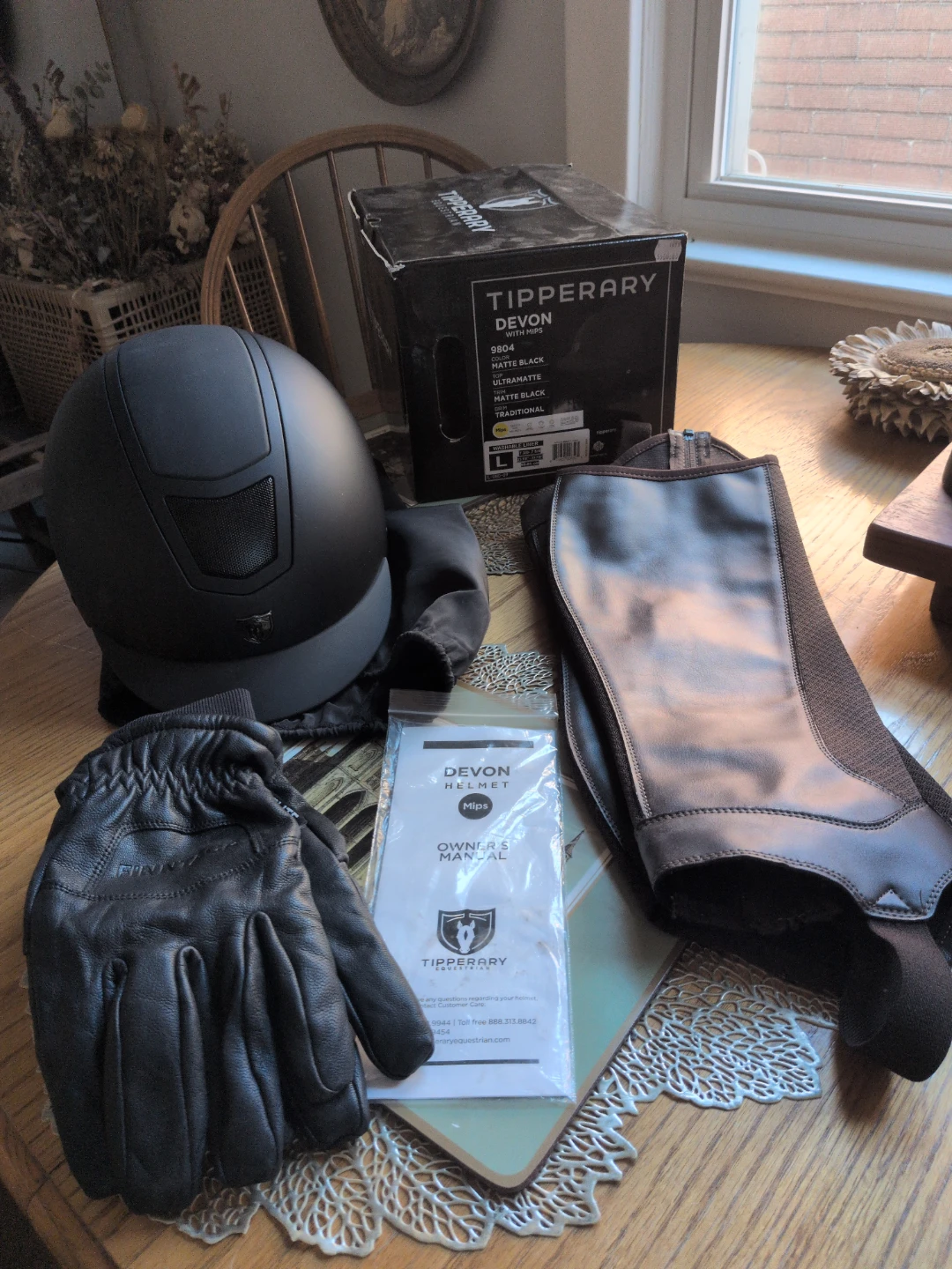 Tipperary Devon Mips Riding Helmet - Matte Black - Size L - photo 3