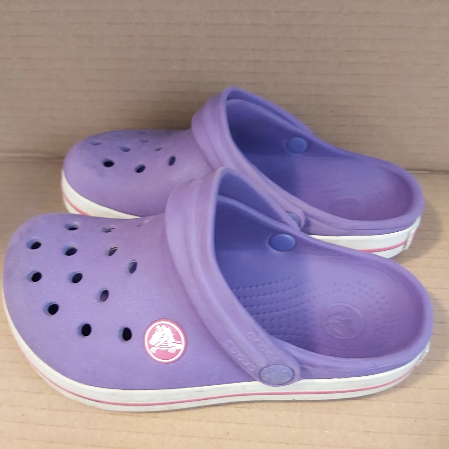 Purple Crocs Clogs size 11 kids - photo 2