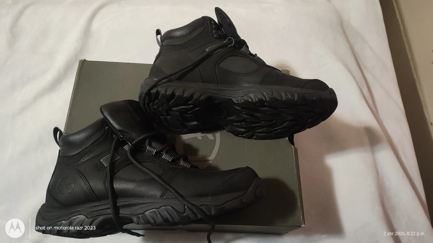 Timberland Mt. Major Mid Hiker Black Boots Size 7.5 - photo 4