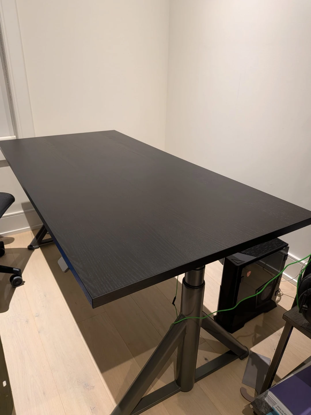 IKEA IDÅSEN Sit/Stand Desk - Black/Dark Gray, 160x80 cm - photo 4