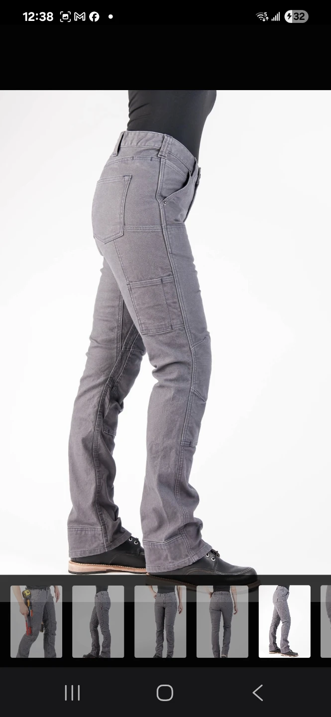 Dovetail Britt Utility Women's Grey Work Pants - photo 4
