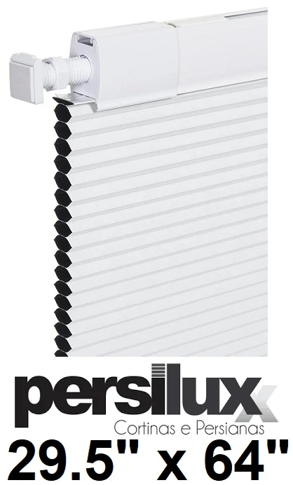 Persilux White Cordless Cellular Shade 29.5" x 64"