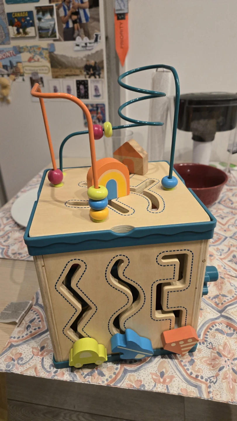 Wooden Activity Cube Toy - photo 2