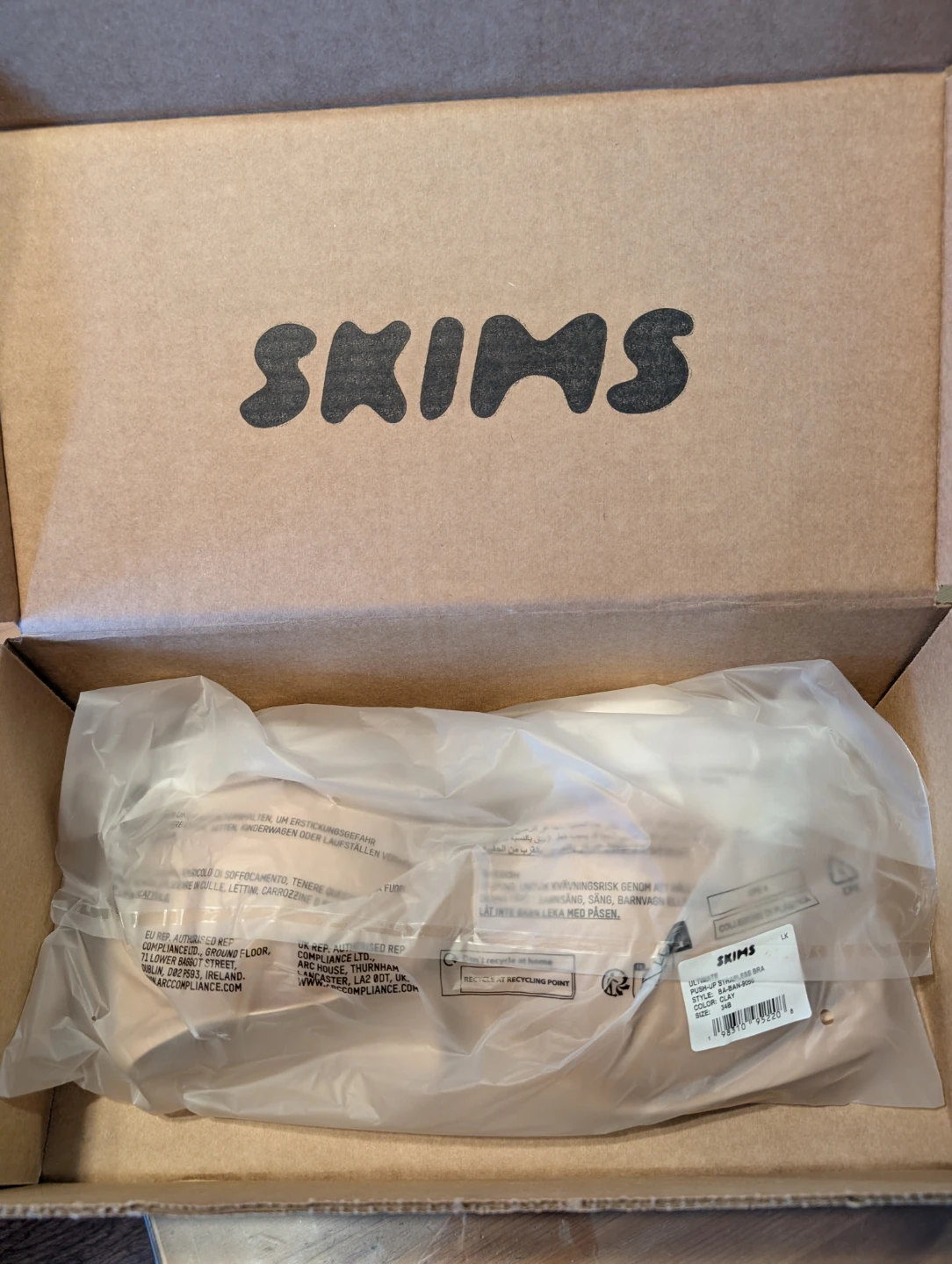 SKIMS Ultimate Strapless Push-Up Bra - Clay, Band 34, Cup B - photo 4