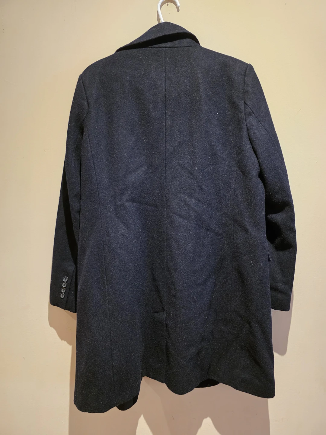Tommy Hilfiger Black Wool Blend Peacoat Size L - photo 3