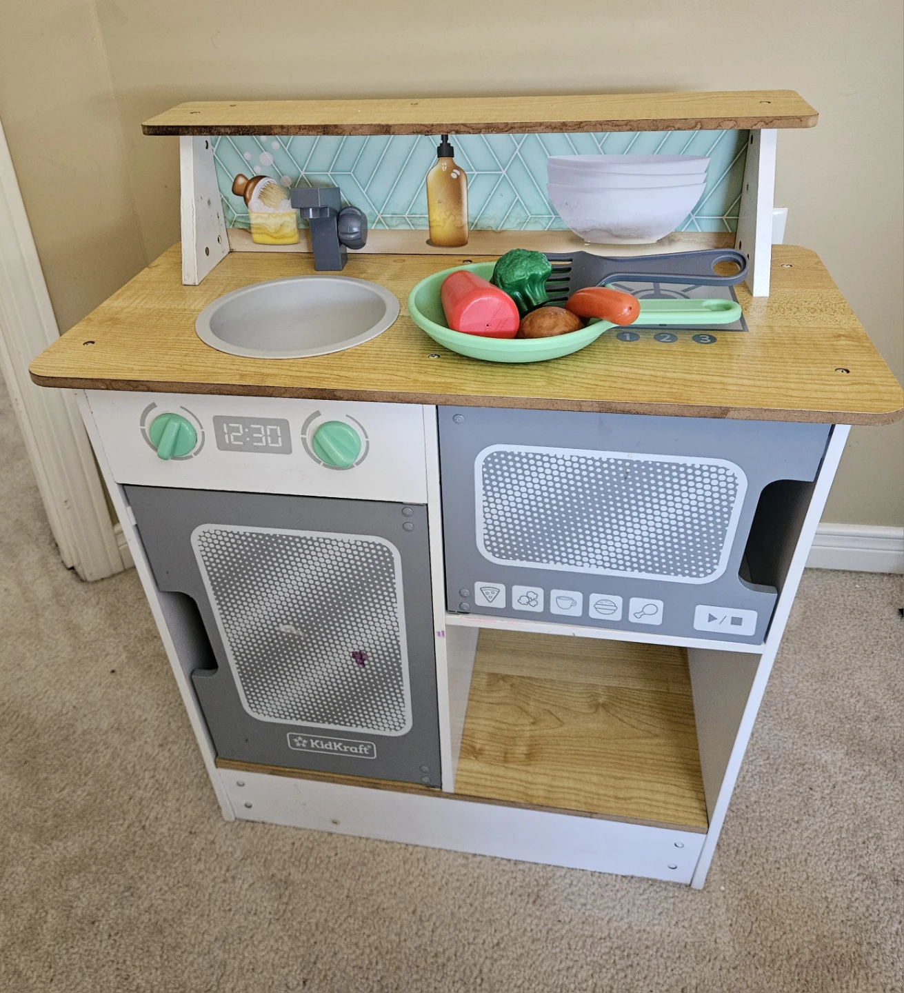 KidKraft Wooden Play Kitchen with Accessories