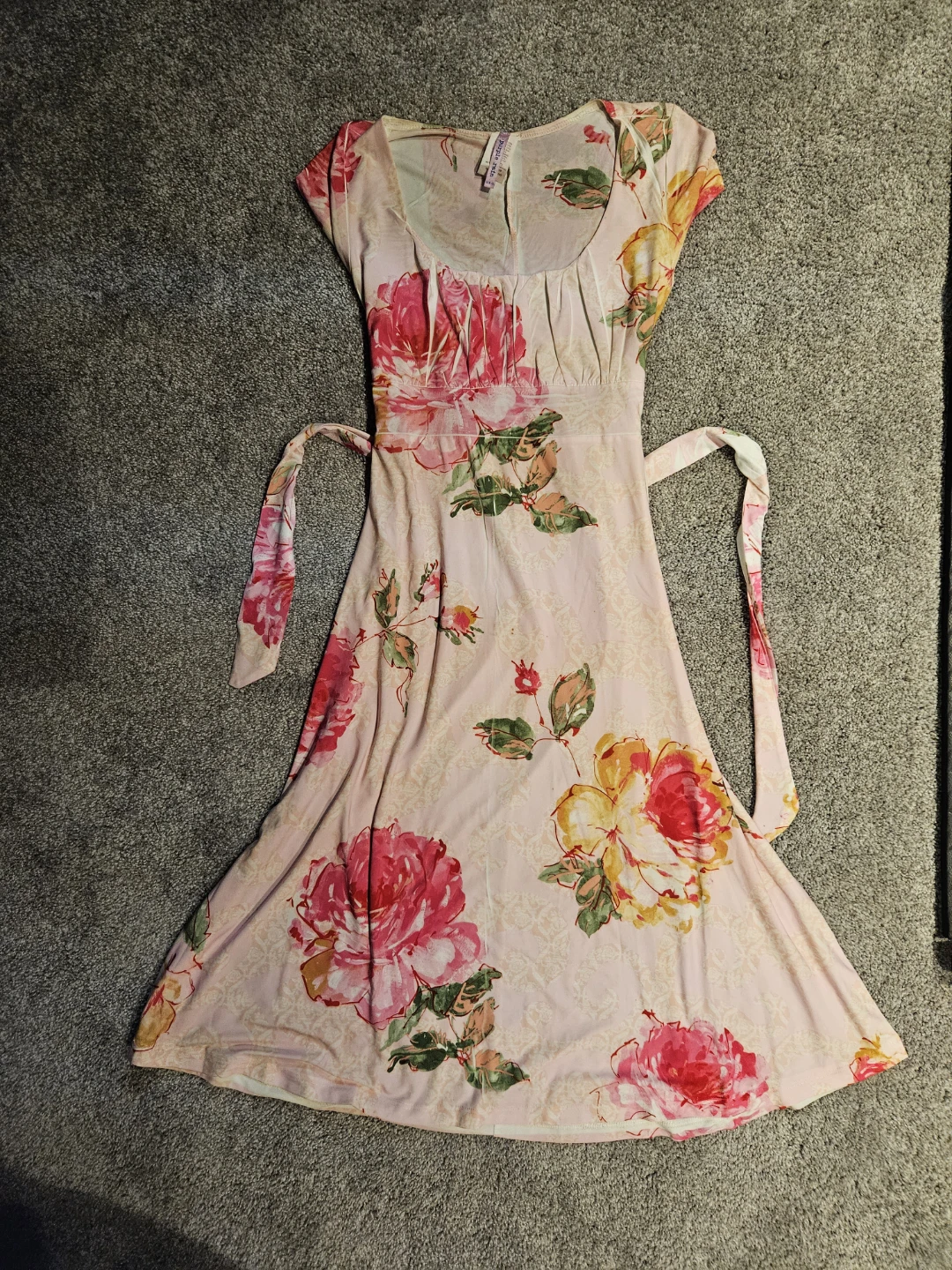 Light Pink Floral Maxi Dress