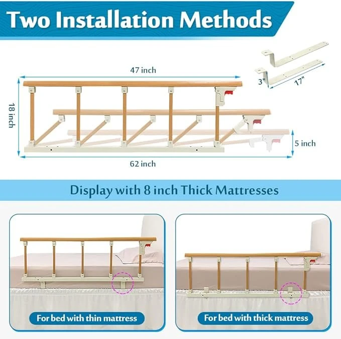 Mybow Bed Rails for Elderly Adults Assist Rail 🛏️👴👵 - photo 2