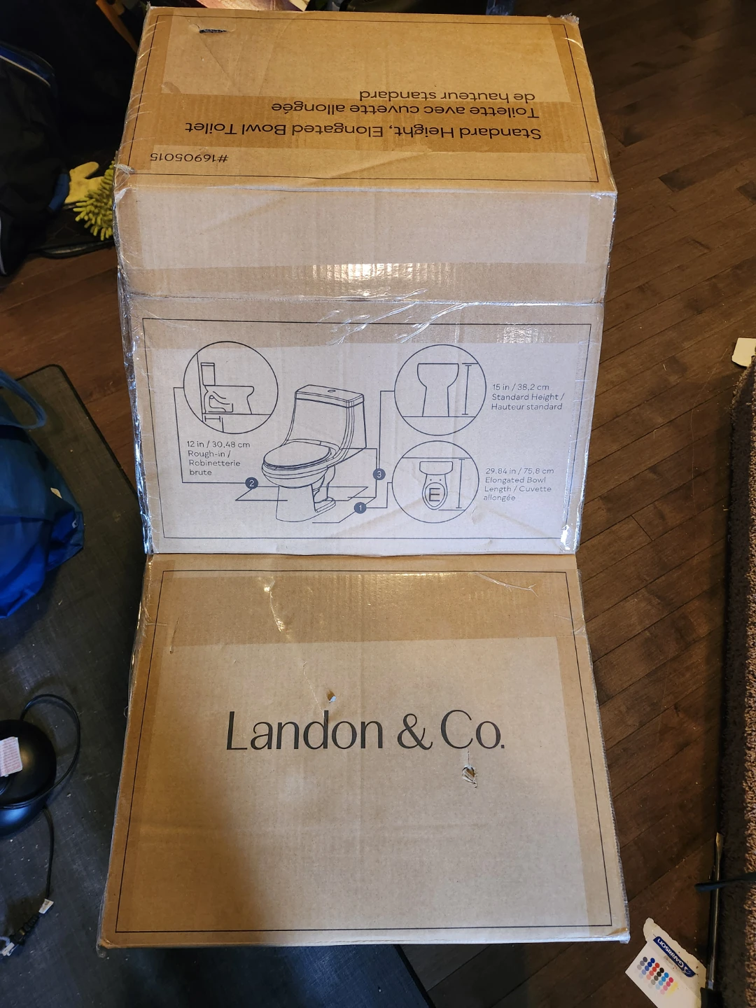 Landon & Co. Standard Height Elongated Bowl Toilet