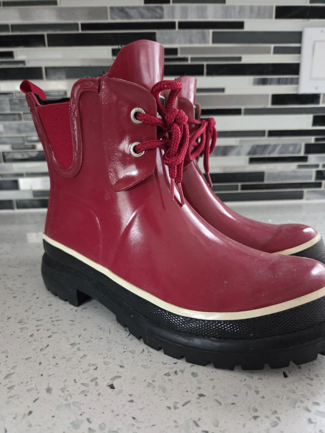 Wind River Red Rain Boots Size 7 - photo 4