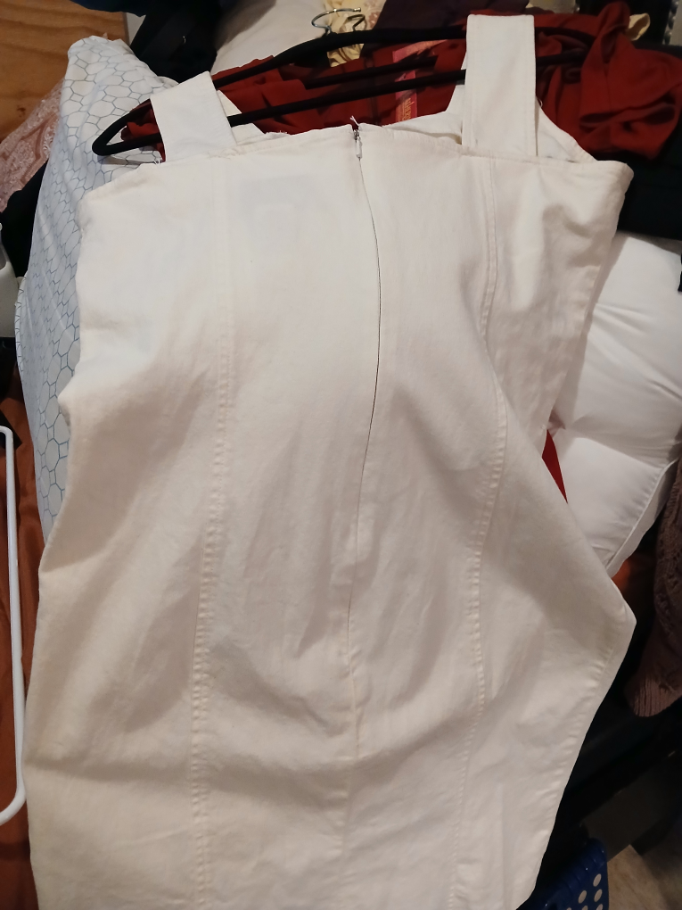 White Square Neck Dress - photo 2