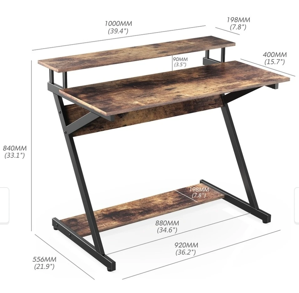 FITUEYES Gaming Computer Desk Writing Table - photo 5