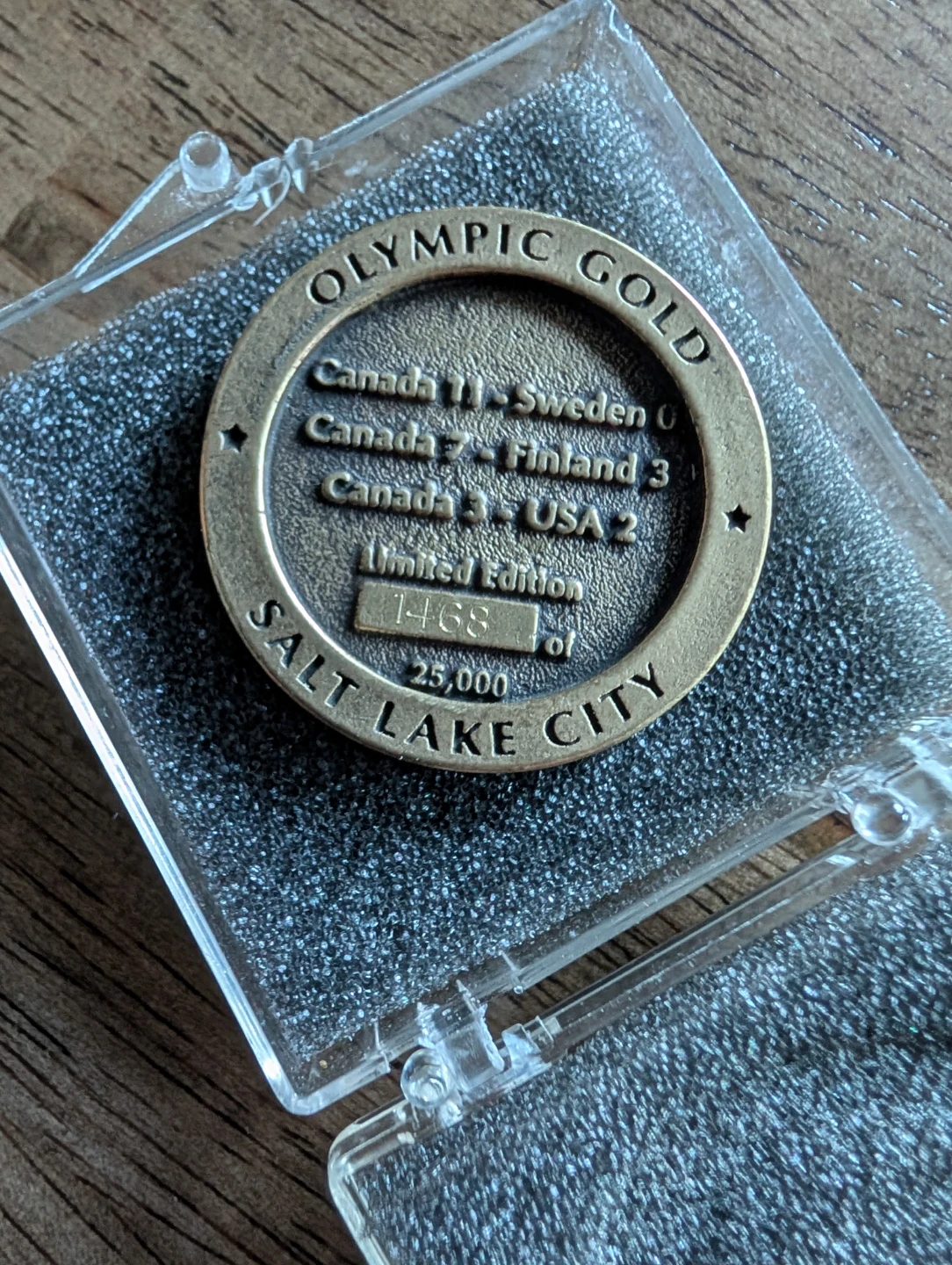 2002 Salt Lake City Women's Hockey Olympic Gold Medal Replica - photo 2