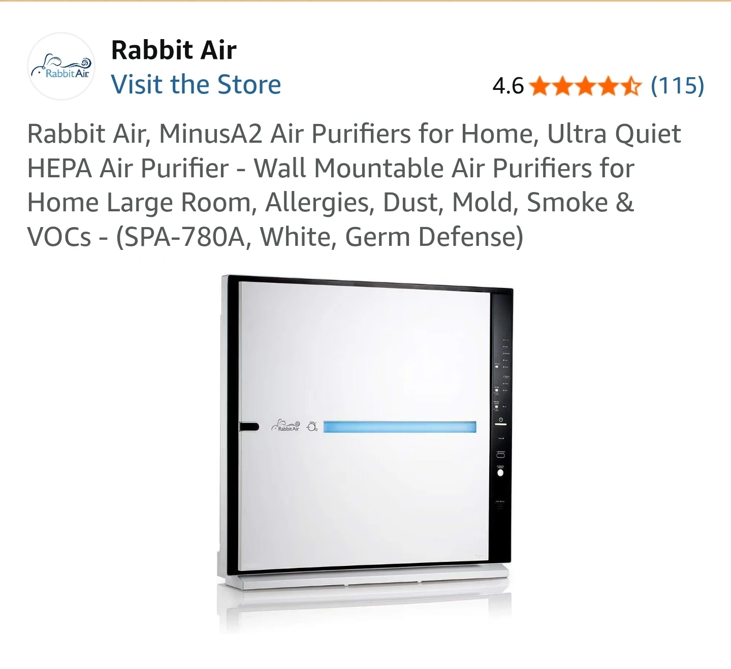 Rabbit Air Minus2 Premium Air Purifier - photo 2