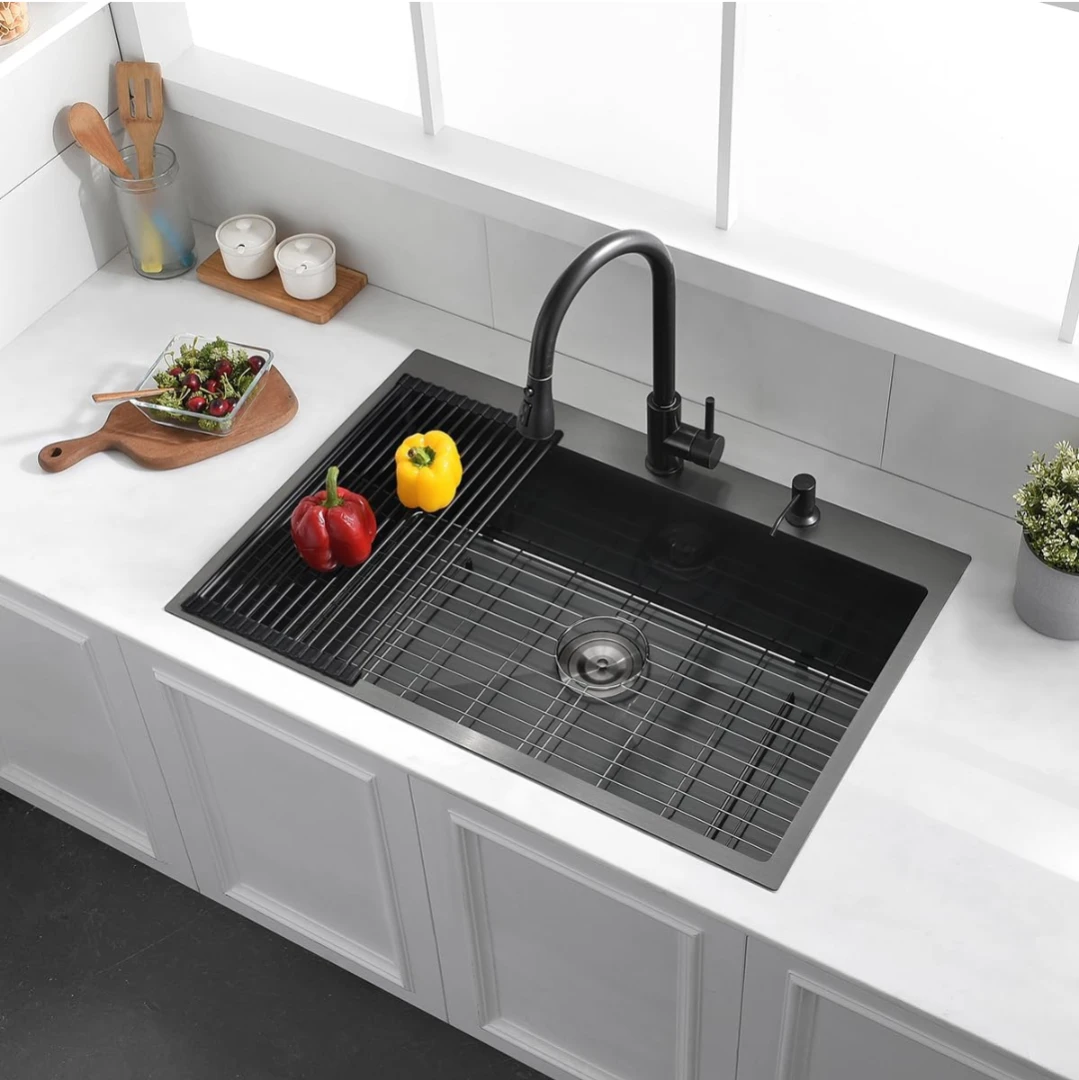 33-inch topmount black Stainless Steel Kitchen Sink - photo 3